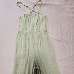 Olive colored jumpsuit